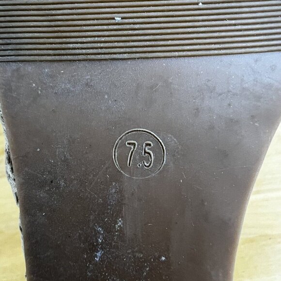 Allegra K White Purple Floral Peep Toe Platform Pumps Wedge Sandals Size 7.5 - Picture 9 of 11